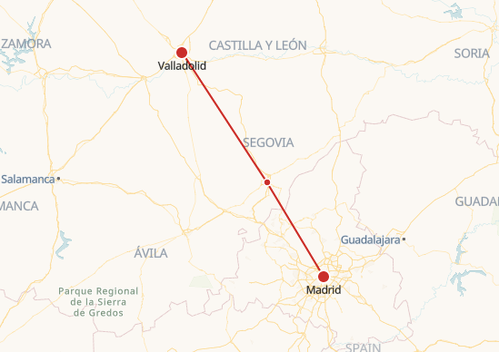 Valladolid to Madrid Railway