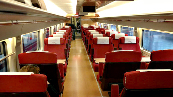 Second Premium Class (Turista Plus) onboard AVE trains